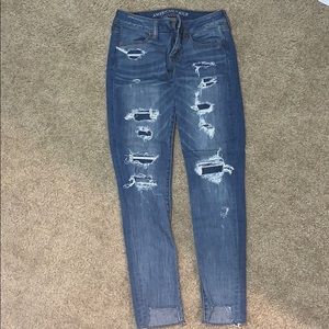 American Eagle ripped  skinny jeans